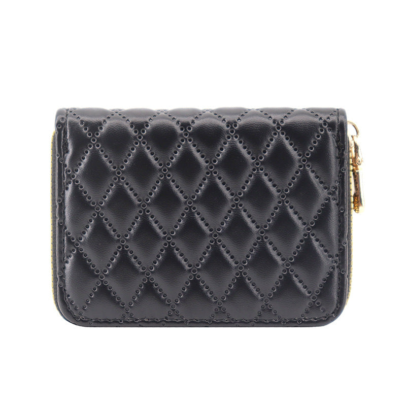 Wholesale Anti-demagnetic card holder,  multiple card slots,  zipper coin purse,  large capacity